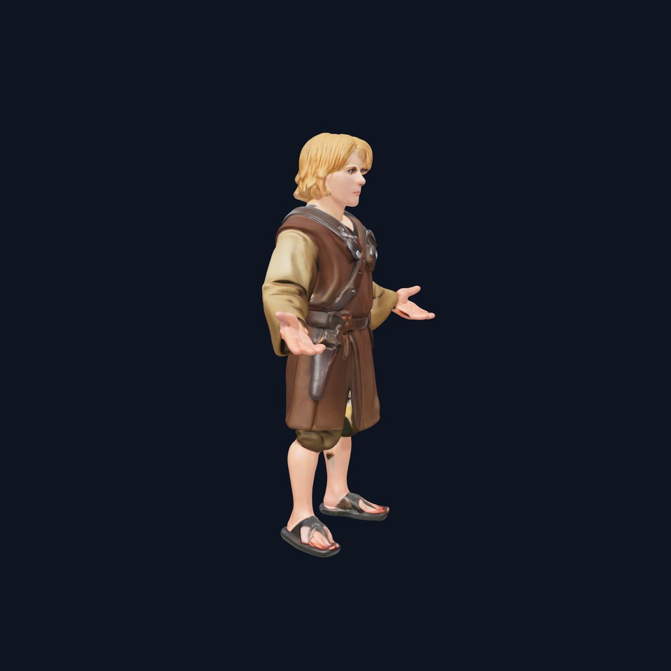 Medieval Young Adventurer Rigged and Animated Character Model